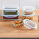 Kit de 15 Potes Herméticos de Vidrio +  Regalos: 10 Vasos de Vidrio Aruba