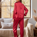 [Llevá 3 Pagá 2] Pijama Femenino en Satén y Seda Hielo (Confort y Suavidad Únicos) + Pantufas de Regalo